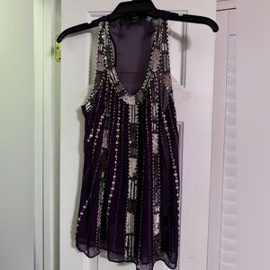 Cute black sequin top.